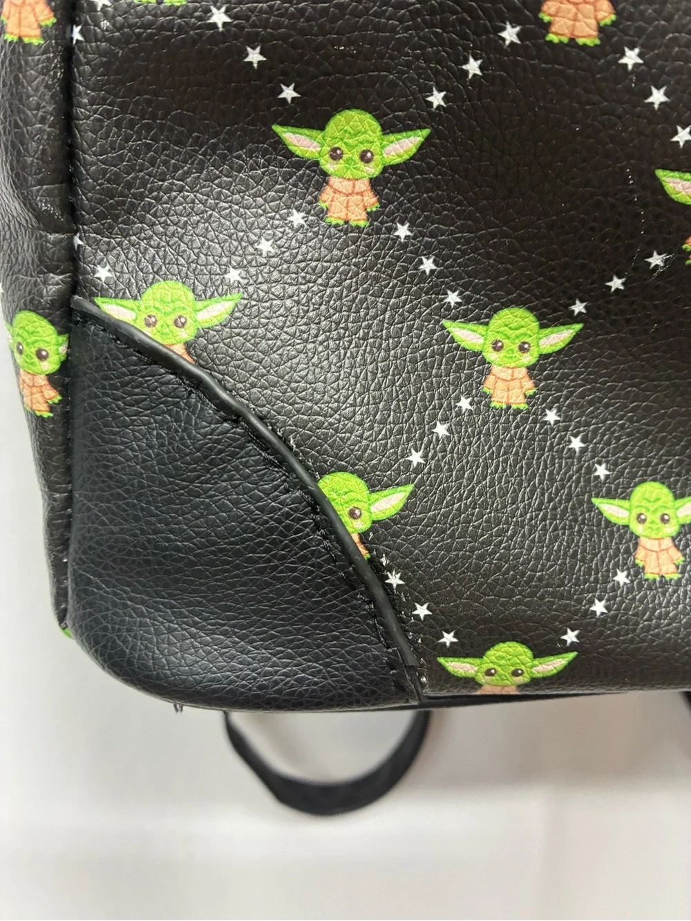 Star Wars Yoda backpack black medium sized school work travel on the go